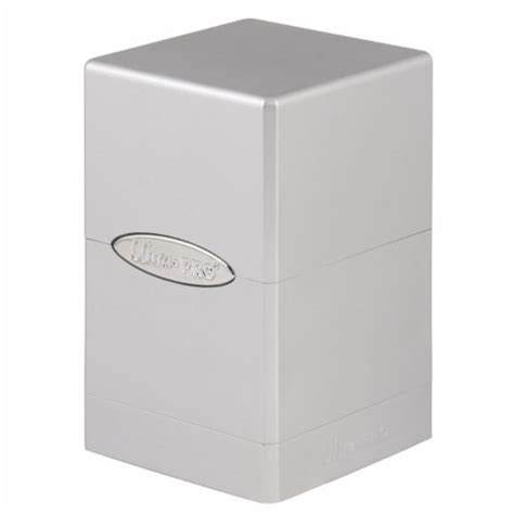 ultra pro deck box satin tower metallic fire|Ultra Pro Deck Box Satin Tower: Metallic Silver .